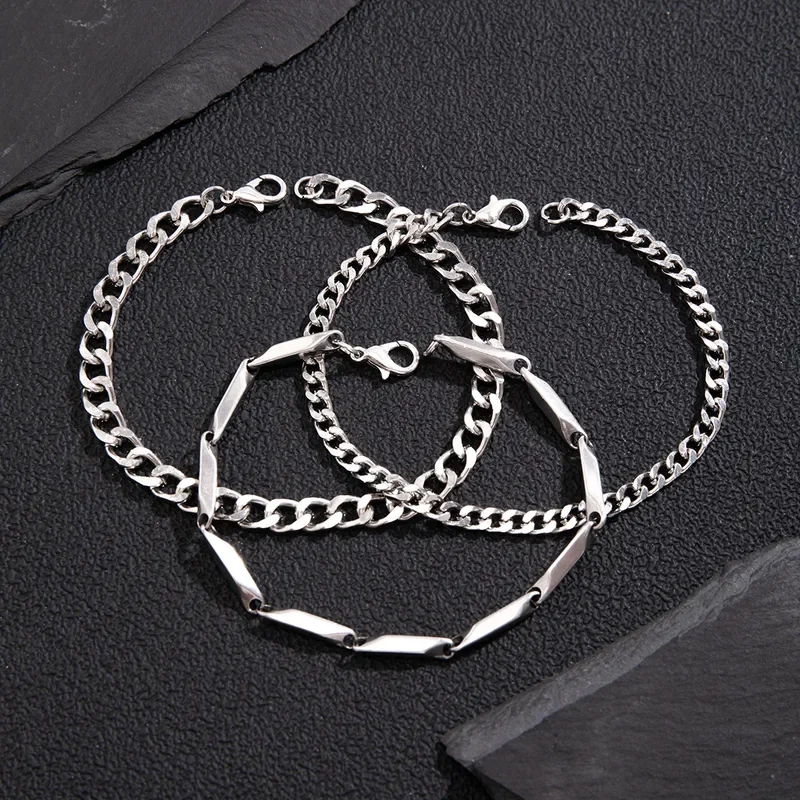 Conjunto de 3 pulseras de cadena (Fantasía)