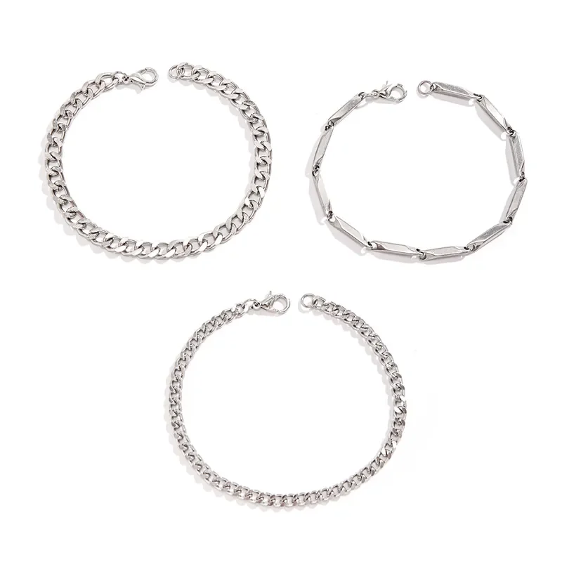 Conjunto de 3 pulseras de cadena (Fantasía) - Imagen 6