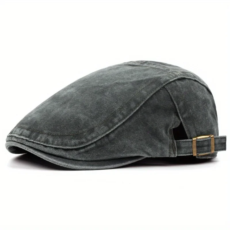 Boina de jean verde ajustable